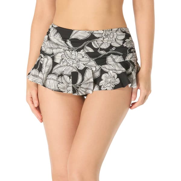 Womens Beach House Coastal Bloom Penny Skirted Bottom - image 