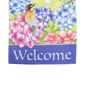 Northlight Welcome Floral Hummingbird Outdoor Garden Flag - image 4