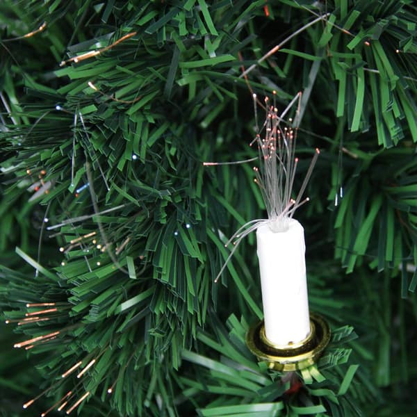 Northlight 4ft. Fiber Optic Artificial Christmas Tree with Candle