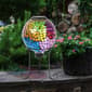 Alpine 8in. Mosaic Solar Glass Ball w/ Metal Stand - image 3