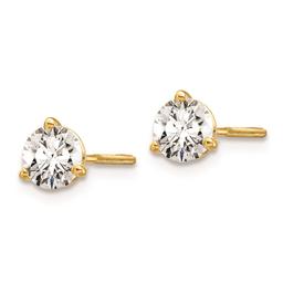 Pure Fire 14kt. Gold Certified 3/4ctw. Diamond Screw Earrings
