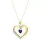Gemstone Classics(tm) Sapphire Heart Pendant Necklace - image 1