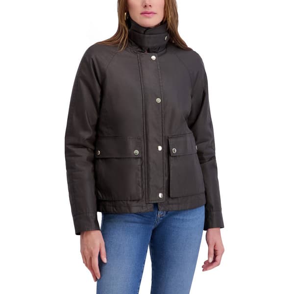 Womens Kensie Waxed Cotton Barn Jacket - image 