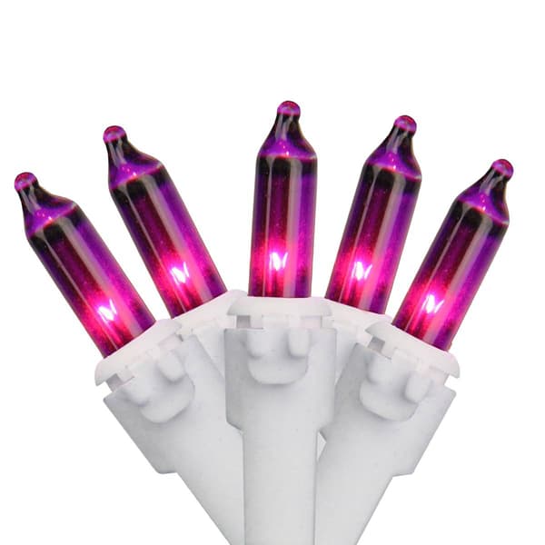 Northlight Seasonal 21.5ft. Purple Mini Christmas Light Set