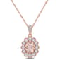 Gemstone Classics&#40;tm&#41; 10kt. Rose Gold Diamond Chain Pendant - image 1