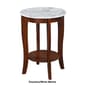 Convenience Concepts American Heritage Marble Round End Table - image 7
