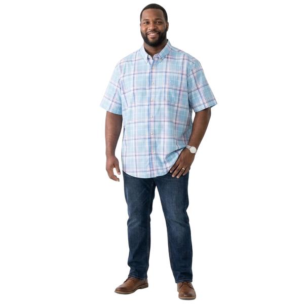 Mens Big & Tall Chaps Button Down Shirt - Island Water - image 