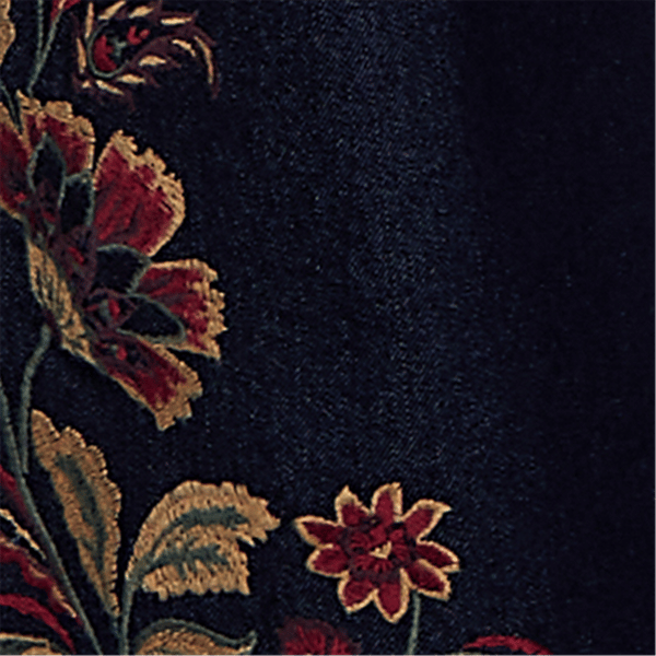 Petite Ruby Rd. English Countryside Embroidered Hem Jeans