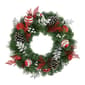 Puleo International 24in. Red Decorated Artificial Wreath - image 1
