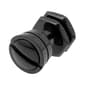 Mens Lynx Stainless Steel Black Ion Plating Stud Round Earring - image 1