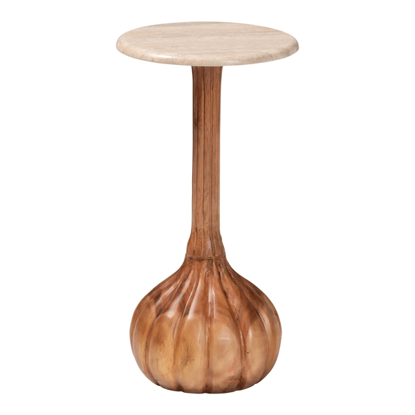 bali & pari Usama End Table with Marble Stone Top - image 