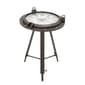 9th & Pike(R) Black Metal Industrial Accent Table - image 1