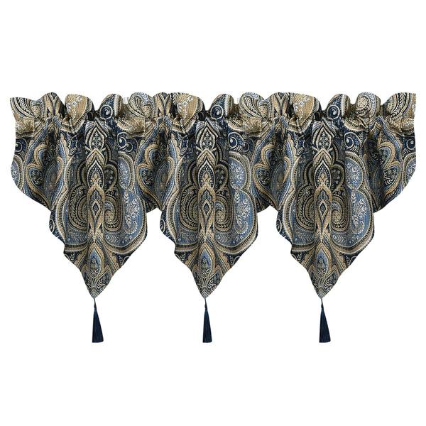 Royal Court Messina Damask Window Ascot Valance - 21x40