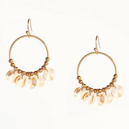 Ashley Cooper(tm)Gold Plated CCB Bead & Rivoli Colorado Topaz Bead