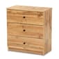 Baxton Studio Decon Oak Brown Wood 3-Drawer Storage Chest - image 1