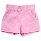 Girls (7-12) Blue Spice Fray Hem Paperbag Shorts - image 2