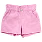 Girls (7-12) Blue Spice Fray Hem Paperbag Shorts - image 2
