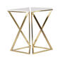 9th & Pike&#40;R&#41; Triangular Marble Accent Table - Set Of 2 - image 1