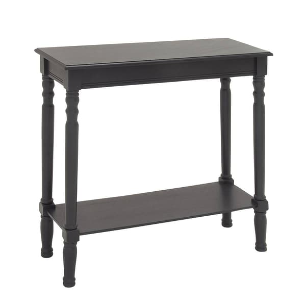 9th & Pike® Black Traditional Wood Console Table