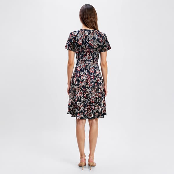 Womens Sami & Jo Short Sleeve Floral Shift Dress
