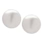 Sterling Silver 9mm White Pearl Stud Earrings - image 1