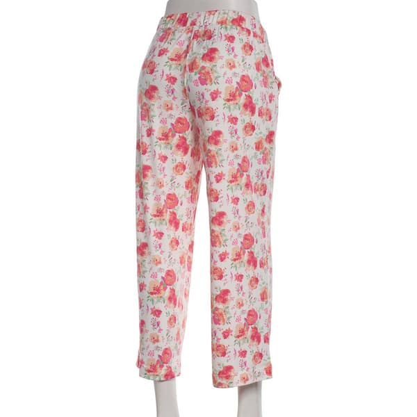 Womens MUK LUKS® Floral Cloud Knit Capri Pajama Pants