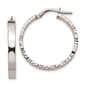 Gold Classics&#40;tm&#41; 14kt. White Gold 25mm Hoop Earrings - image 1