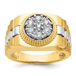 Mens Diamond Classics(tm) 10kt IBGoodman 7 Stone 1/2ctw Diamond Ring