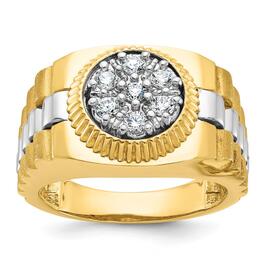 Mens Diamond Classics&#40;tm&#41; 10kt IBGoodman 7 Stone 1/2ctw Diamond Ring
