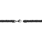 Mens Lynx Black Ion Plated Stainless Steel Foxtail Chain Bracelet - image 5