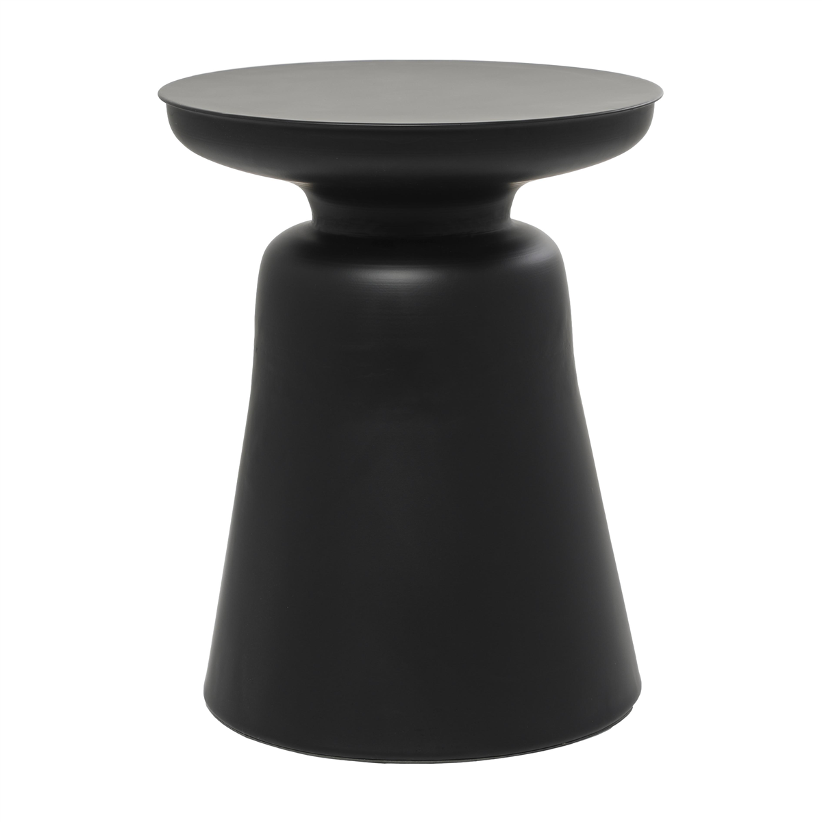 9th & Pike(R) Modern Black Metal Accent Table