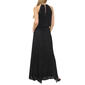 Petite MSK Sleeveless Pleated Chiffon Glitter Evening Gown - image 3