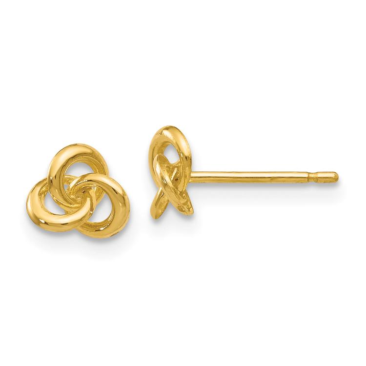 Gold Classics(tm) 14k Polished Trinity Knot Stud Earrings