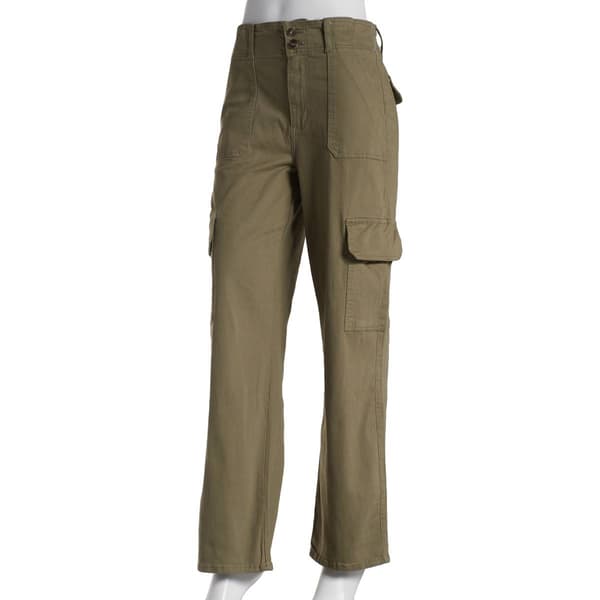 Juniors Celebrity Pink High Rise Cargo Straight Leg Pants - image 