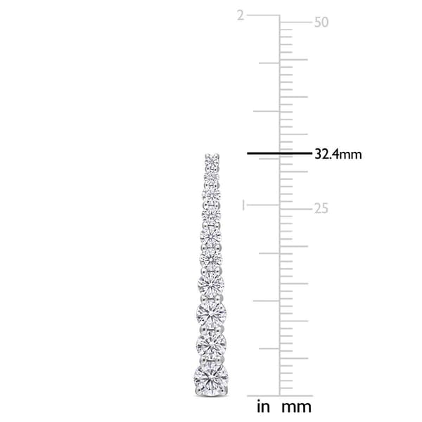 Gemstone Classics™  2 3/4ctw. Dew Moissanite Dangle Earrings
