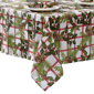 Threadmade Pinecone Plaid Holiday Fabric Tablecloth - image 1