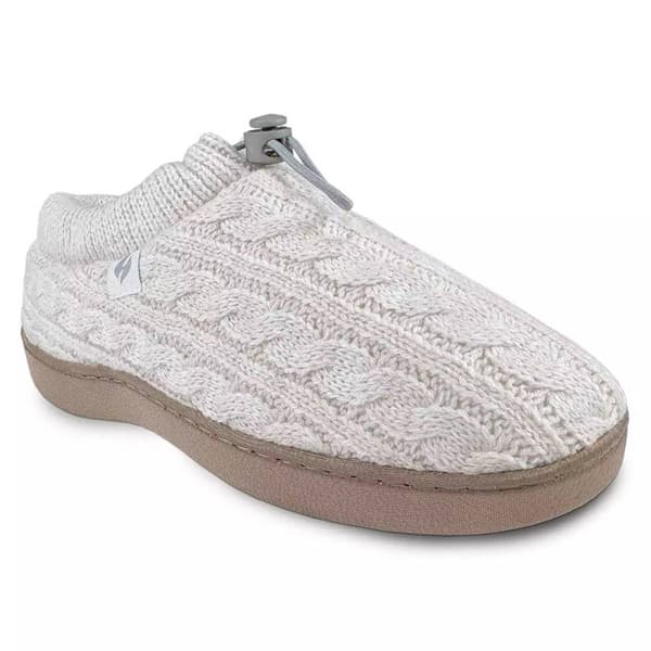 Womens Heat Holders(R) Ava Cable Knit Drawstring Slippers