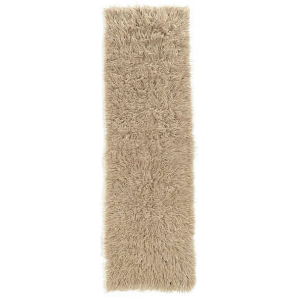 Linon Flokati Natural Runner - 2x8 - image 