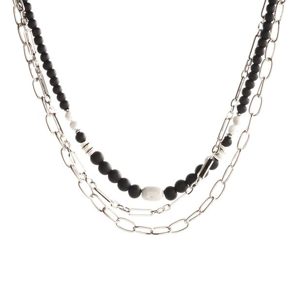 Ashley Cooper&#40;tm&#41; Three Row Beaded Necklace - image 