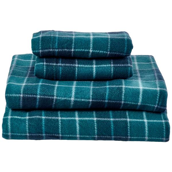 Ashley Cooper(tm) Spruce Plaid Fleece Sheet Set