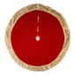 Kurt S. Adler 48in. Red Knit Faux Fur Tree Skirt - image 1