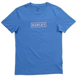 Young Mens Hurley Boxed Logo Short Sleeve T-Shirt
