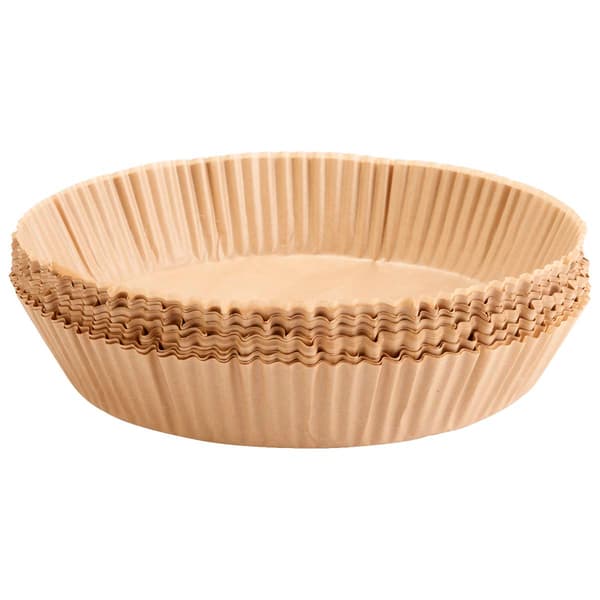 75pk. Disposable Round Air Fryer Liners - image 