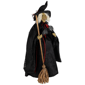 Northlight Dark Witch with Bat & Broom Halloween Figure - image 2