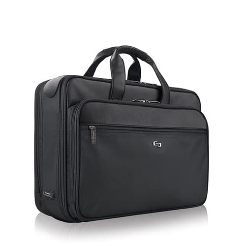 Solo Classic Smart Strap&#40;R&#41; Briefcase - Black - image 