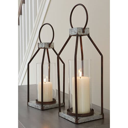 Signature Design by Ashley Diedrick Lantern Set of 2 - image 
