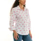 Womens Zac & Rachel 3/4 Sleeve Bow and Dot Casual Button Down - image 3