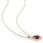 Gemstone Classics&#8482; 10kt. Gold & Ruby Pendant Necklace - image 2