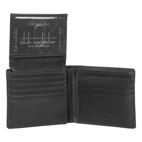 Mens Club Rochelier Winston Slimfold Leather Wallet w/ Passcase