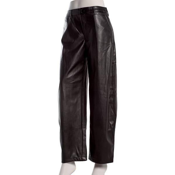 Juniors Love Tree Pleather Barrel Leg Pants - image 